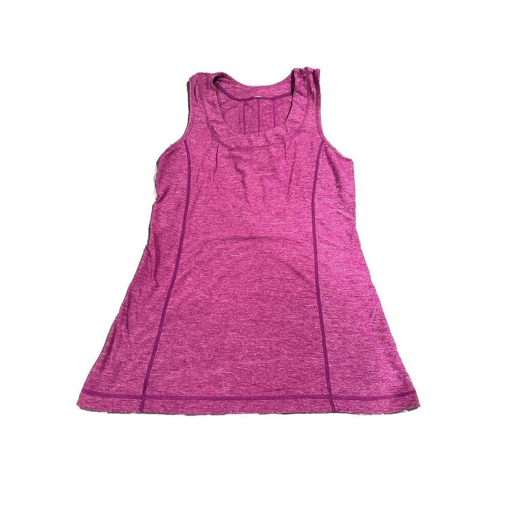 Lululemon Berry Dash Ruffle Back Tank Top Running Yoga Athletic Women’s Size 4-6